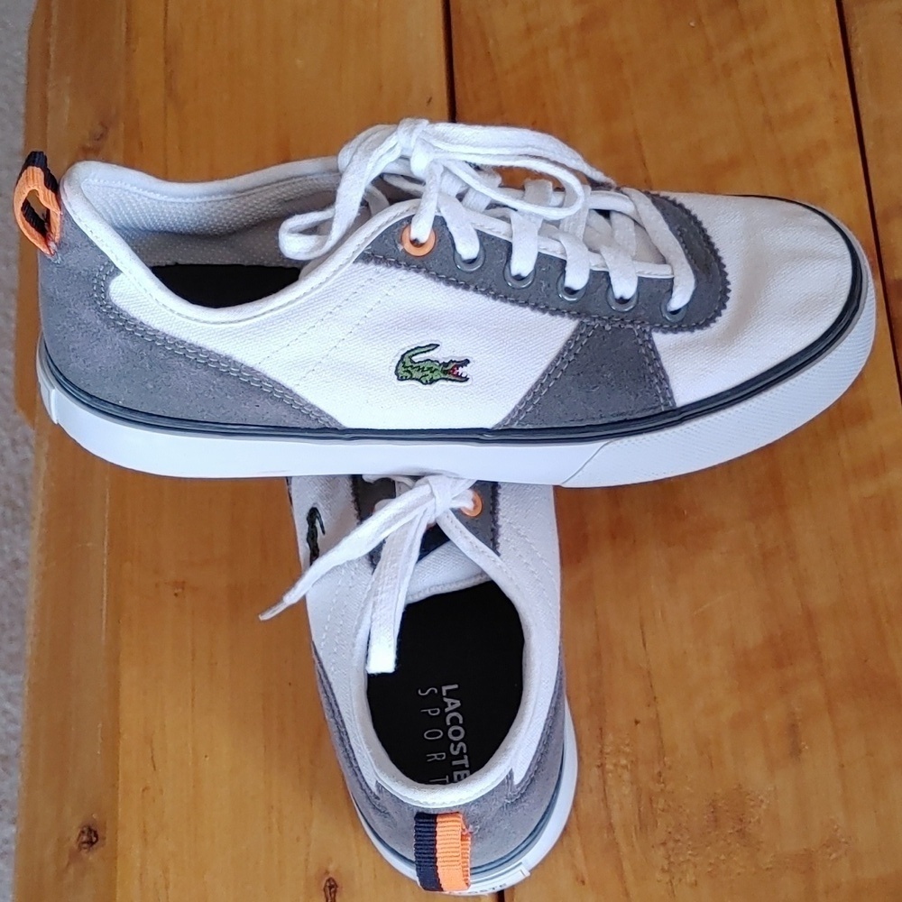 Boys Lacoste Hattori NDK Sneaker Youth Size 3